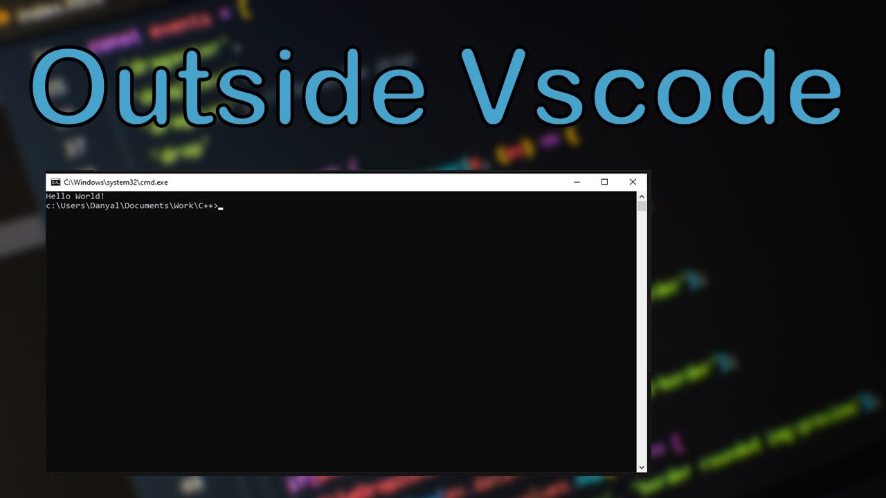 Run your code outside of Visual Studio Code’s integrated terminal