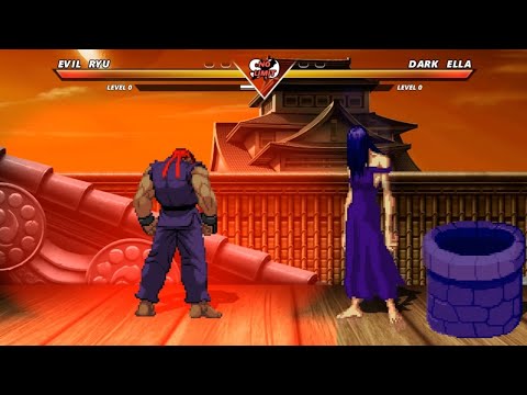 EVIL RYU vs DARK ELLA SAMARA - High level insane fight!