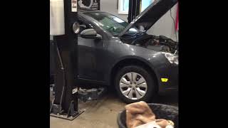 Chevy Cruze leaking transmission line replacement.