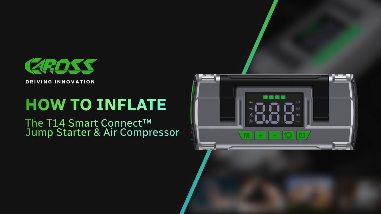 How to Inflate - T14 Smart Connect™ Jump Starter & Air Compressor Combo