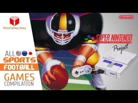All SNES/Super Nintendo Football Games Compilation - Every Game (US/EU/JP)