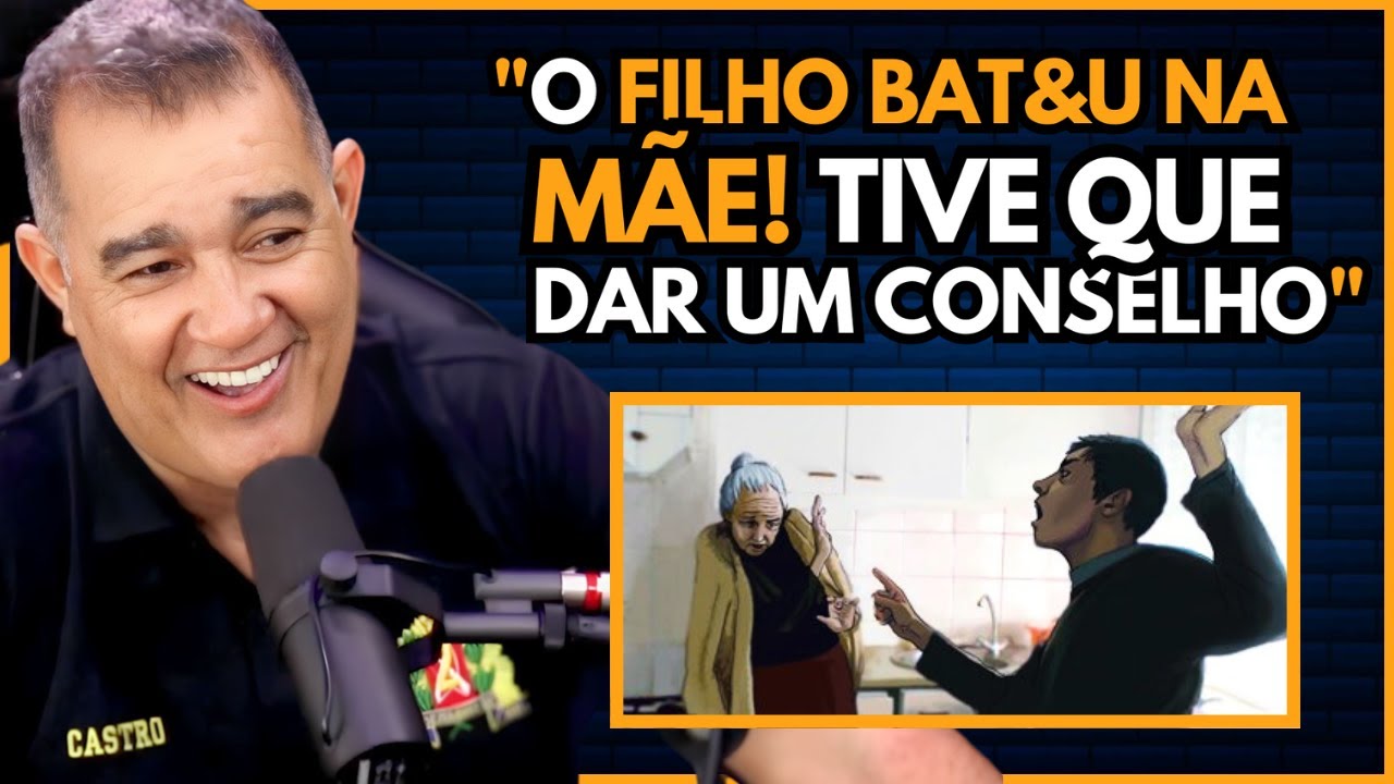 Filho Bate em Mãe e SARGENTO CASTRO da um corretivo