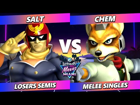 LMM Miami 2023 Losers Semis - Chem (Fox) Vs. Salt (Captain Falcon) Smash Melee - SSBM