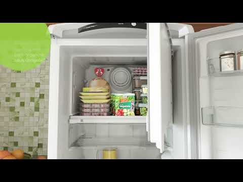 Video thumbnail of Geladeira Frost Free 297L 1 Porta com Painel Externo CRB36M 220V Consul
