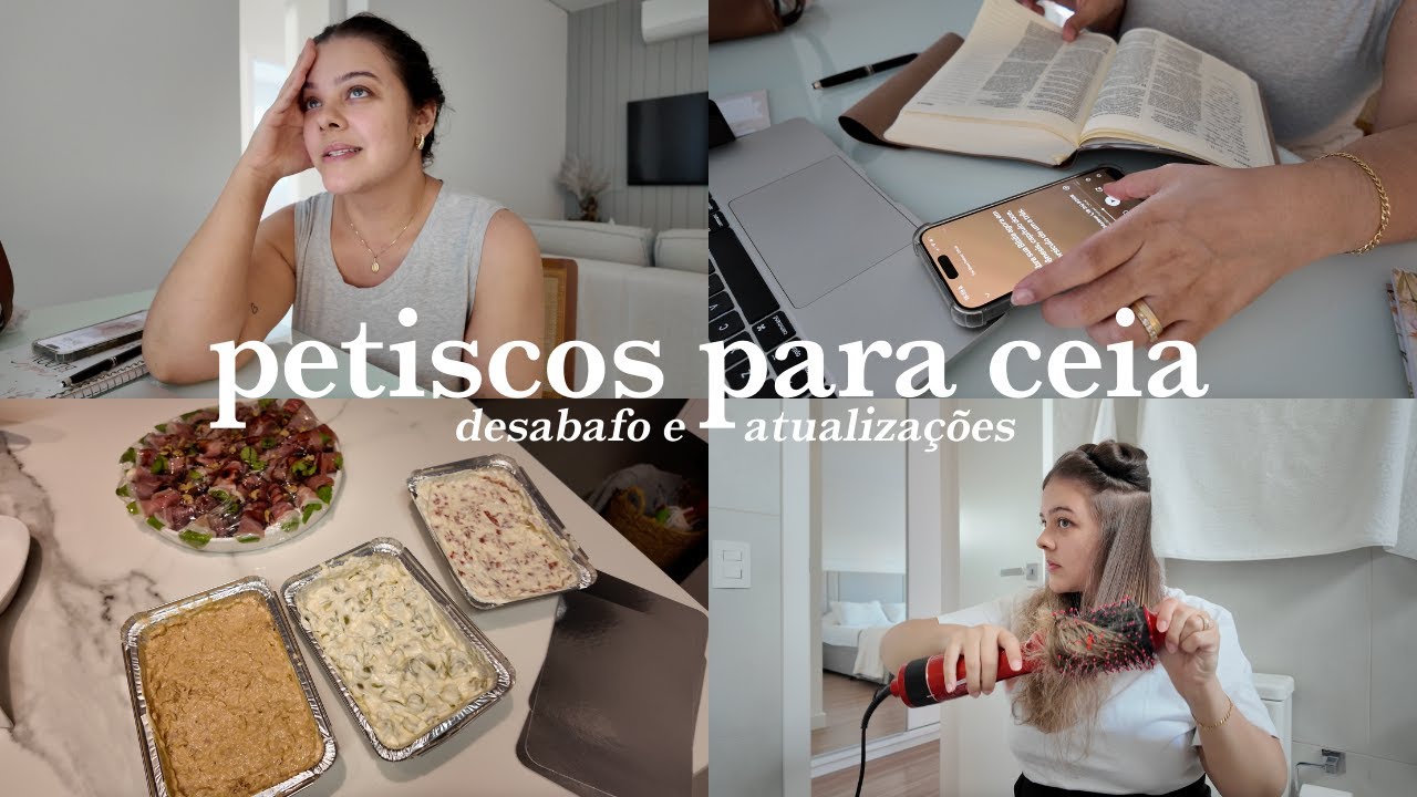 Desabafo, a cirurgia está chegando, preparando petiscos para confraternização, me arrumando e mais