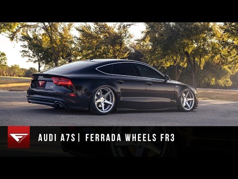 2014 Audi A7 | Ferrada Wheels FR3 in Machine Silver | Bagged Audi A7 | Air Ride