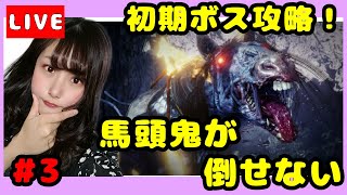 #3【仁王２】【初見プレイ】ボス攻略！！馬頭鬼が倒せない！！【女性実況】