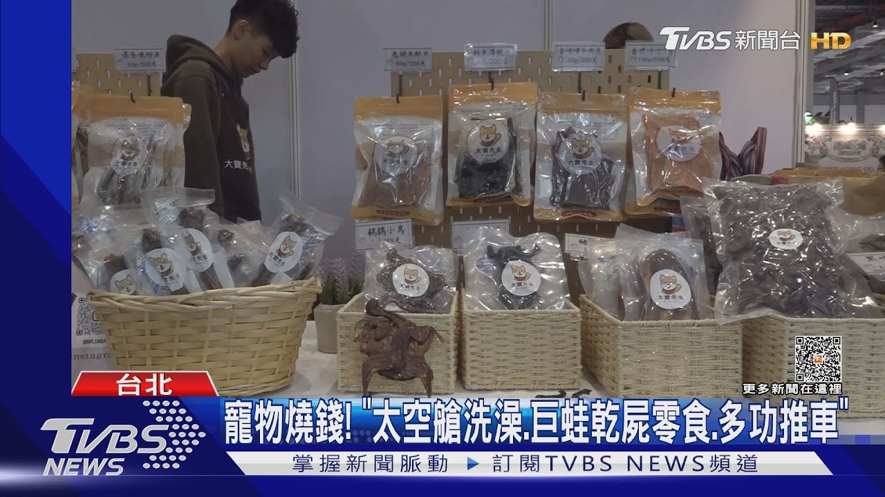 寵物燒錢! 「太空艙洗澡、巨蛙乾屍零食、多功推車」