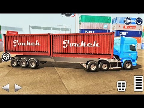 Euro Long Trailer Heavy Truck Drive Simulator Game 🚛 - Android Gameplay