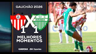 GUARANY DE BAGÉ 1x1 AVENIDA | MELHORES MOMENTOS | GAUCHÃO | 28/02/2026