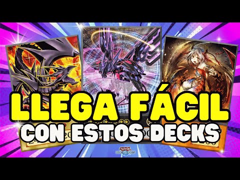 10 DECKS para LLEGAR FÁCIL a REY de los DUELOS y CONSEGUIR muchas GEMAS en Yu-Gi-Oh! Duel Links