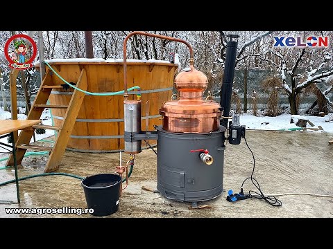 Cazan de tuica din cupru pur, 100L, Xelon, Punere in functiune, www.agroselling.ro