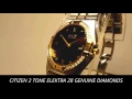 CITIZEN 2 TONE ELEKTRA 28 GENUINE DIAMONDZ