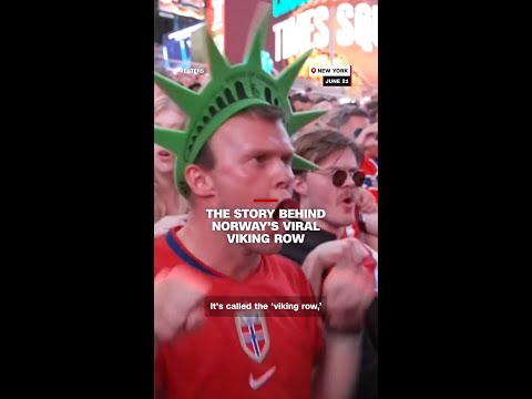 The story behind Norway's viral ‘viking row’