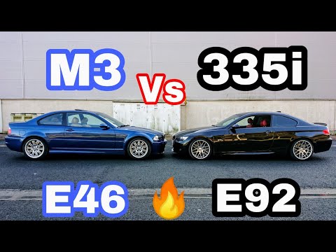 BMW M3 Vs 335i (E46 Vs E92) Prueba, Test, sonido, interior, motor, frenos, turbos, sensaciones, ….