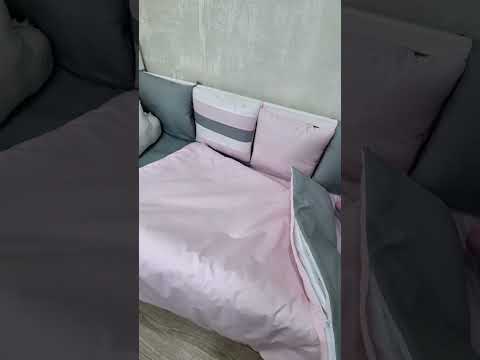 Набор детской постели в кроватку "Bunny", детский постельный набор, бортик косичка - фото 4 - id-p2796773390