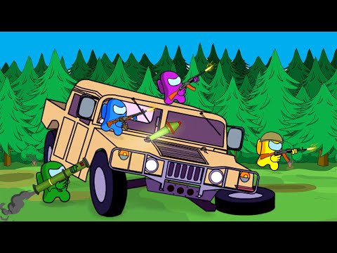 MEGAHORN vs. AMONG US & SIREN HEAD | Trevor Henderson Creatures | Toonz Funny Animation