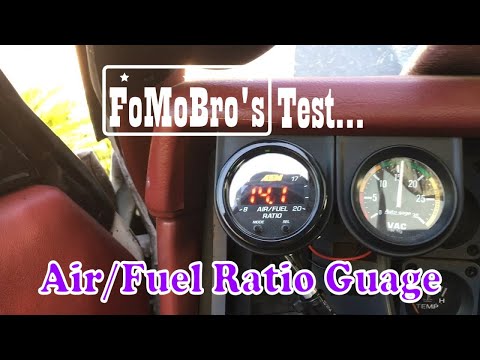 AEM  30-0300 Wideband Air Fuel Ratio Gauge testing