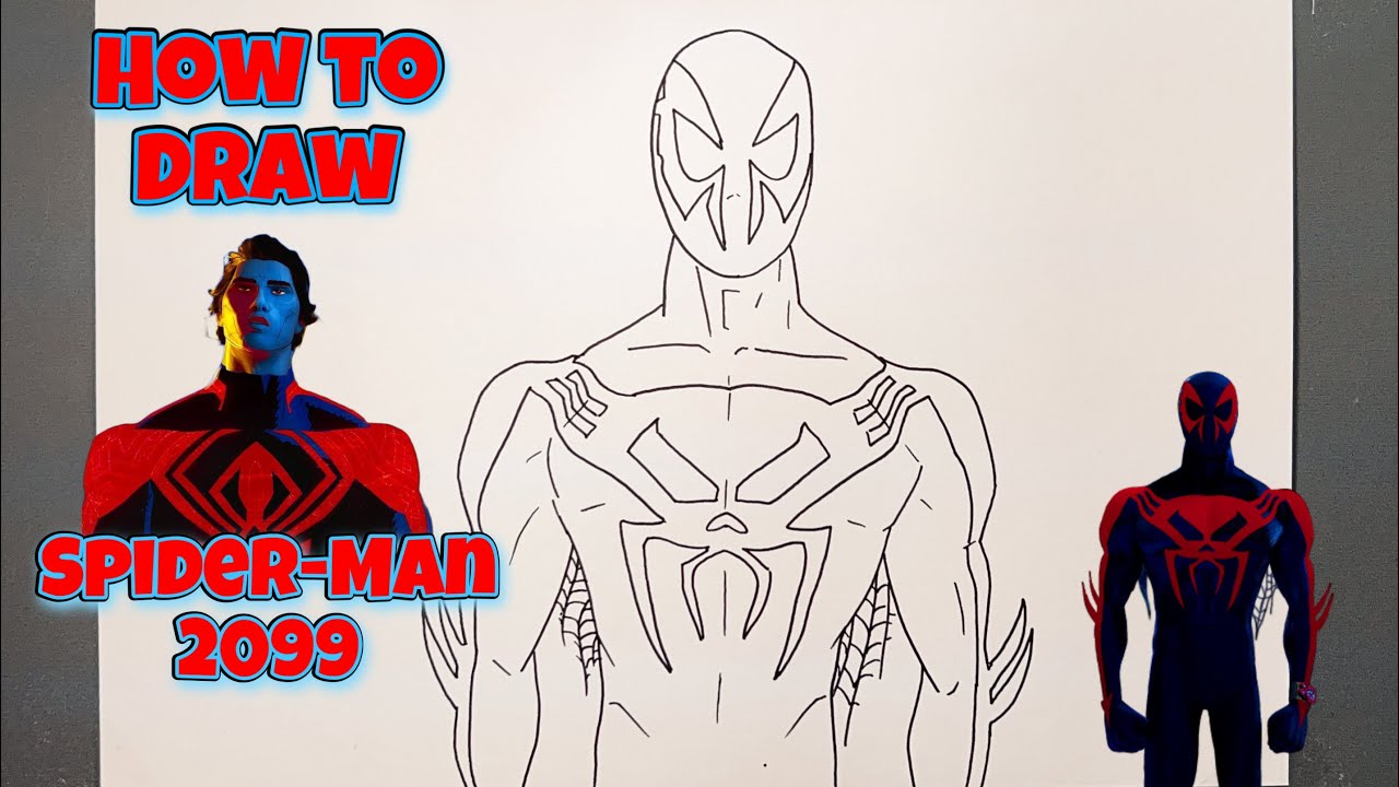 How To Draw Spider-Man 2099 | Spider-Man: Across the Spider-Verse #spiderman