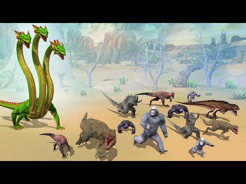 Evolution of Hydra || TEAM KING and GODZILLA cartoon compilation