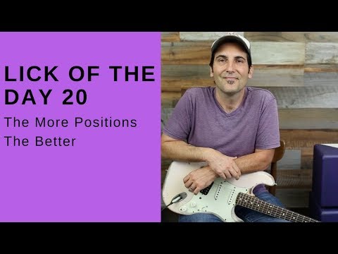 Lick Of The Day 20 - The More Positions The Better - Guitar Lesson - Pentatonic Blues Soloing