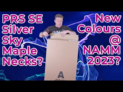 NEW 2023 PRS SE Silver Sky MAPLE Neck | NEW COLOURS / COLORS  @ NAMM 2023? Plus UNBOXING & Reaction