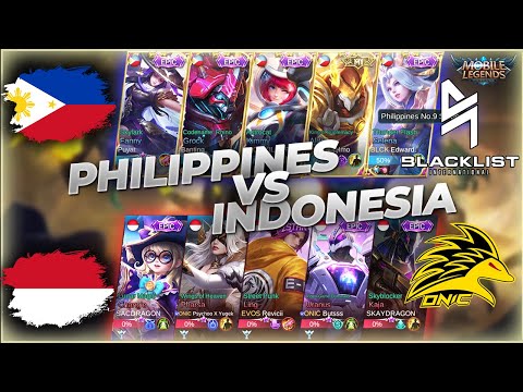2 Blacklist Philippines vs. 2 ONIC x EVOS Indonesia!! | National Arena Contest MLBB