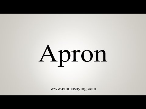 Part of a video titled How To Say Apron - YouTube