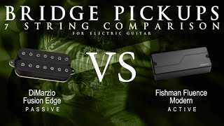 Video thumbnail for DiMarzio FUSION EDGE 7 vs Fishman FLUENCE MODERN - Seven String Bridge Pickup Guitar Tone Comparison by Mike Stamper