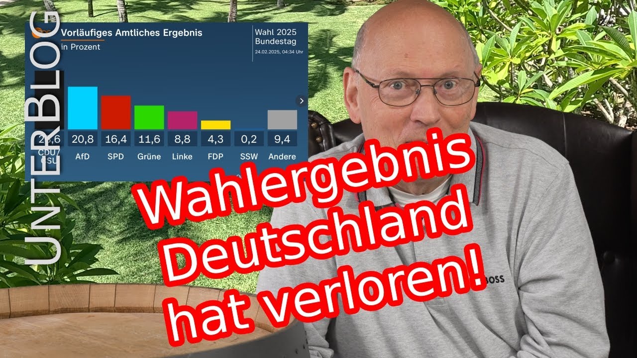 Deutschland hat verloren - Ergebnis Bundestagswahl 2025 (vorläufig)