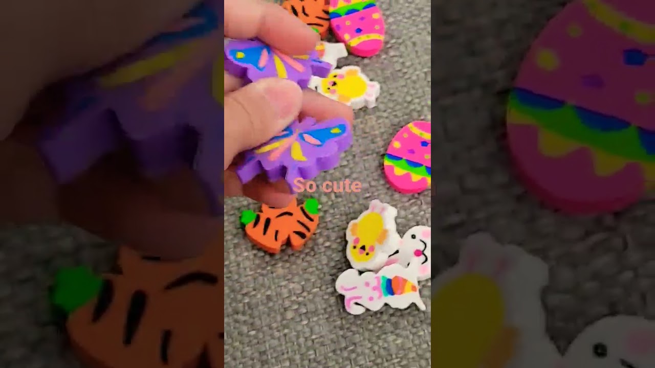Cute Easter erasers