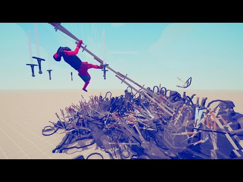 SWORD CASTER GOD vs 100x RIOT POLICE - Totally Accurate Battle Simulator TABS
