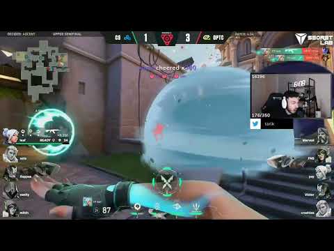 Tarik reacts to C9 Leaf's PERFECT Ascent retake (C9 vs Optic Playoff Highlight)