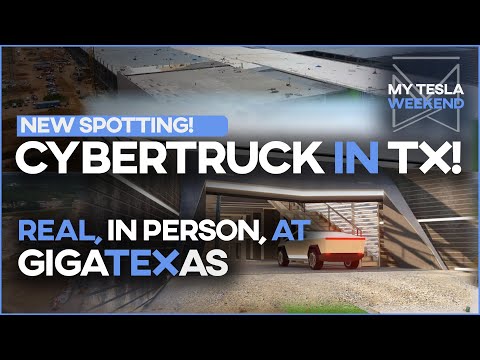 Cybertruck spotted at Giga Texas!