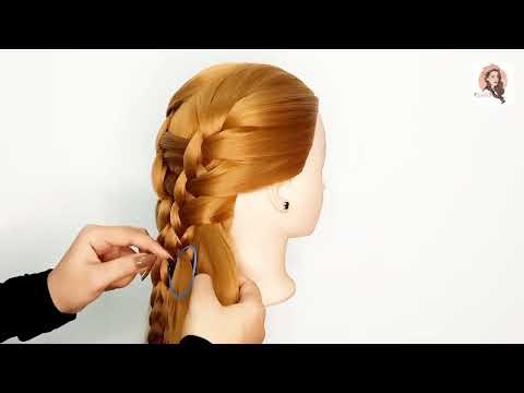Amazing Braid Hairstyle with topsy tail | Summer hairstyles| hairstyles for girls | KAPSELS