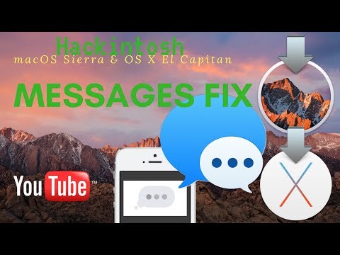 iMessage Fix Hackintosh Sierra x99 tutorial