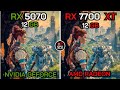 RTX 5070 VS RX 7700 XT TEST IN 12 GAMES 1080P 2K 4K