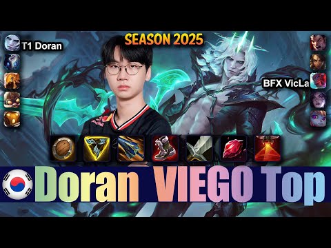 T1 Doran VIEGO vs DARIUS Top - Patch 25.16 KR Ranked | lolrec