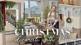 FINISH CHRISTMAS DECORATING WITH ME || CHRISTMAS DECORATING IDEAS || DINING NOOK AND HOME OFFICE