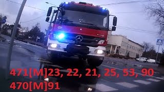 preview picture of video 'Straz Pożarna Legionowo: 471[M]23,22,21,25,53,90, 470[M]91 alarmowo i nie tylko'