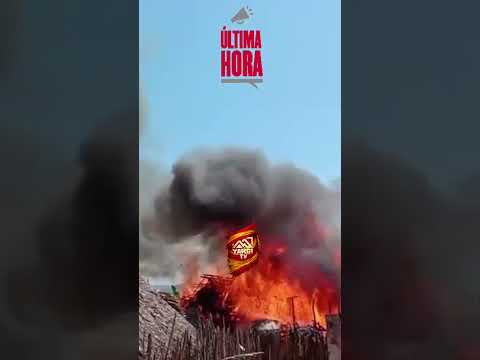 incendio en la comunidad de AILIGANDI en la comarca Gunayala #gunayala #yargitv #panama
