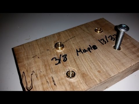 How to properly drive insert nuts and strength test - YouTube
