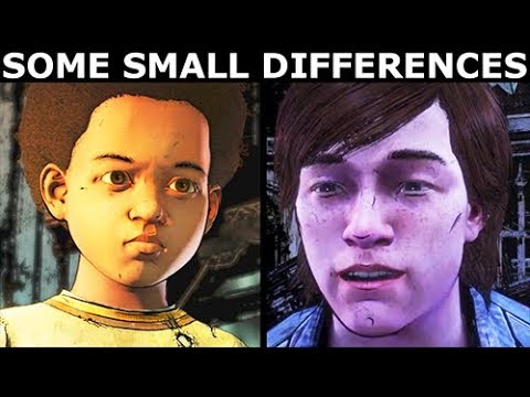 Let AJ Swear vs Don't Let Him Swear - Difference Check - The Walking Dead Final Season 4 Episode 1