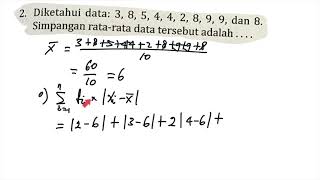 Download Lagu Diketahui data : 3,8,5,4,4,2,8,9,9, dan 8, simpangan rata rata data tersebut adalah Thumbnail