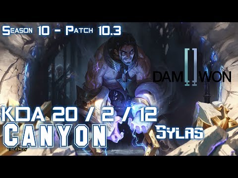 DWG Canyon SYLAS vs MASTER YI Jungle - Patch 10.3 KR Ranked