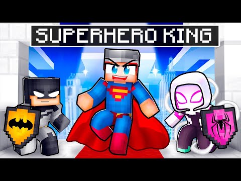 Playing as a SUPERHERO KING in Minecraft!