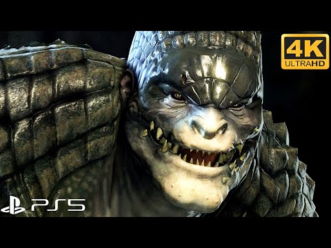 Batman Vs Killer Croc Fight Scene (4K HDR) Batman Arkham Origins