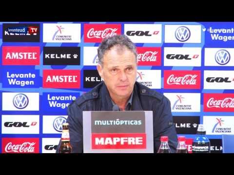 Rueda de prensa de Joaquín Caparrós y Marcelino García Toral tras el Levante UD-Villarreal CF