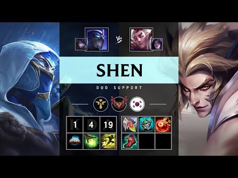 Shen Support vs Rakan - KR Grandmaster Patch 25.18