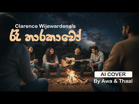 Ra Tharakawo  (රෑ තාරකාවෝ) | Clarence Wijewardena Tribute - Awa & Thaal AI Acoustic Cover